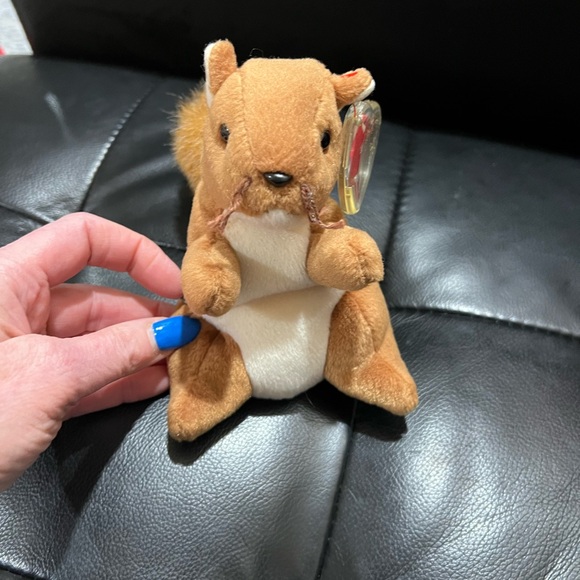 Ty Beanie Baby Nuts the Squirrel 1996 with Errors (Rare Collectable)